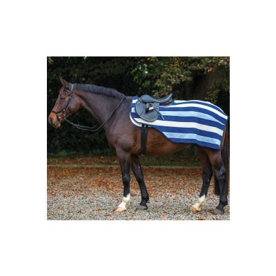 RAMBO QUARTER SHEET FLEECE COMPETITION NAVY / BEIGE / BLUE LARGE