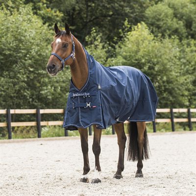 MIDSEASON HORZE AVALANCHE 1200D 150G HIGH NECK TURNOUT 72 NAVY