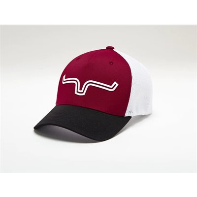 CASQUETTE KIMES RANCH TRAC110 LOGO DOUBLE LIGNE ROUGE FONCÉ