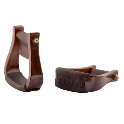 VISALIA DARK WOODEN STIRRUP 5.75''