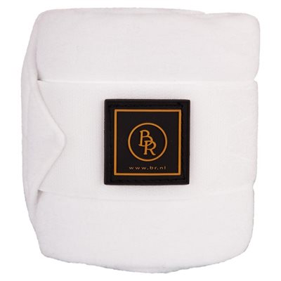 BR EVENT FLEECE BANDAGE SET OF 4 WHITE