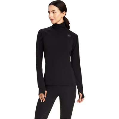 ARIAT LS BASELAYER WOMEN'S VENTURE BLACK XSMALL