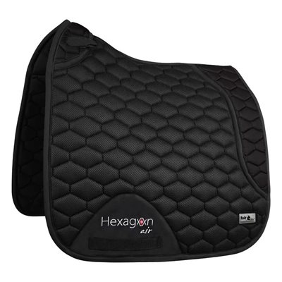 FAIR PLAY HEXAGON AIR MESH SADDLE PAD DRESSAGE BLACK