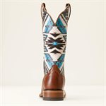 BOTTE WESTERN ARIAT FEMME FRONTIER CHIMAYO BRUN / AZTEC TURQ.9.5B