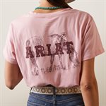 CHANDAIL ARIAT FEMME REAL GRAZIN SS TEE CORAIL GR:LARGE