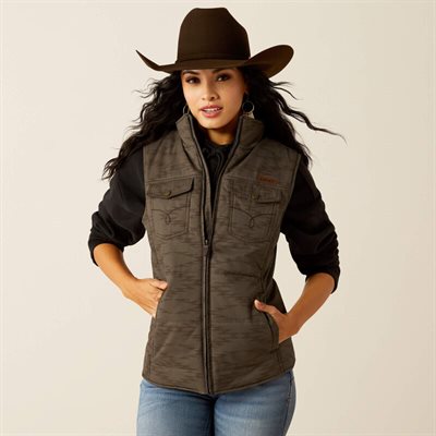 VESTE ARIAT SANS MANCHE ISOLÉ FEMME GRIZZLY BANYAN BARK XSMALL