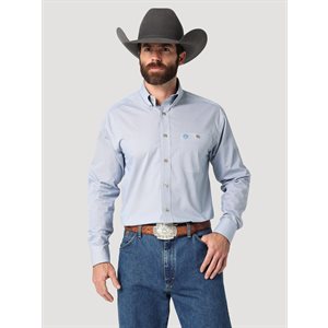 WRANGLER MEN'S SHIRT GEORGE STRAIT BLUE SMALL