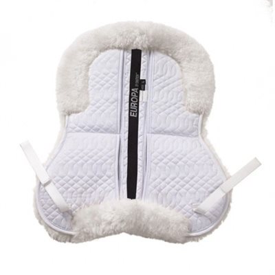 HALF PAD EUROPA SHEEPSKIN 4 SHIM 17''-17''5 BLANC