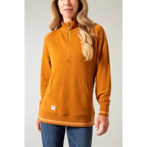 KIMES RANCH LADIES HAZER QUATER ZIP RUST RED