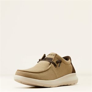 MOCCASSINS ARIAT HOMME HILO AVEC LACET TAN / DEERSKULL 