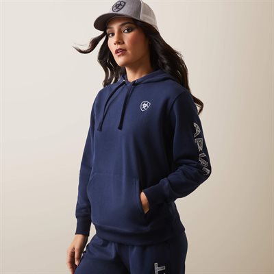 COTON OUATÉ FEMME ARIAT NAVY LOGO GRIS GR:MEDIUM