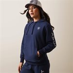 COTON OUATÉ FEMME ARIAT NAVY LOGO GRIS GR:XLARGE