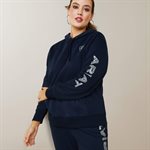 COTON OUATÉ FEMME ARIAT NAVY LOGO GRIS