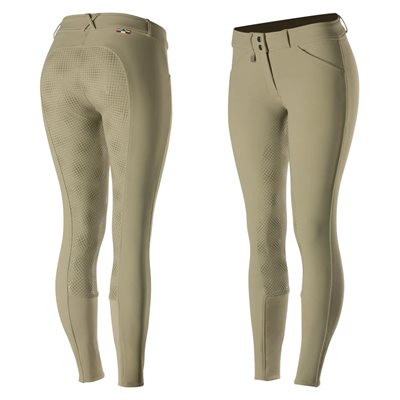 HORZE WOMENS GRAND PRIX SILICONE FULL SEAT BREECHES TAN 32