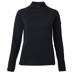 HORZE MIA WOMENS LONG SLEEVE TRAINING POLO SHIRT NAVY 10