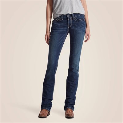 JEANS ARIAT FEMME ICON R.E.A.L MID RISE STRAIGHT OCEAN 27S