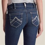 WOMENS ARIAT R.E.A.L STRAIGHT ICON MID RISE JEANS OCEAN 26S