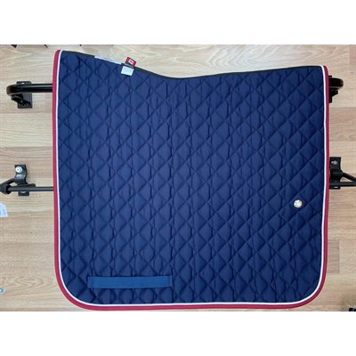 TAPIS OGILVY BABYPAD DRESSAGE CHEVAL MARINE-BLANC-BOURGOGNE