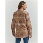 JACKET WRANGLER FEMME SHACKET AZTEC BRUN / TAN SMALL