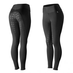 HORZE JULIET LADIES HYPER FLEX TIGHTS FS BLACK