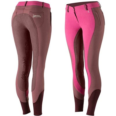 HORZE KIANA BREECHES CHILDREN FULL SEAT PINK ( 2 TONE ) GR. L