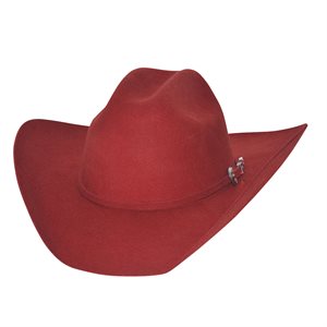 CHAPEAU DE COWBOY BULLHIDE KINGMAN 4X ROUGE