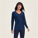 ARIAT LAGUNA WOMEN LS TOP NAVY GR: XLARGE