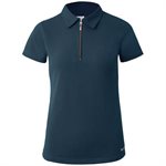 CHANDAIL POLO HORZE LIA EN COTON ORGANIC AVEC ZIP BLEU FONCÉ 10