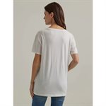 WRANGLER WOMAN T SHIRT LONG LIVE COWBOY CREAM XLARGE