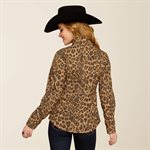 ARIAT WOMEN JACKET NEW TEAM SOFTSHELL LEOPARD SZ.XS