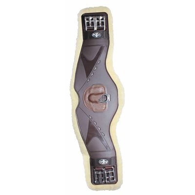 PROFESSIONALS CHOICE CONTOURED MONOFLAP FLEECE GIRTH BROWN 30