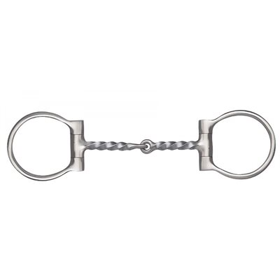 FG D-RING TWISTED SNAFFLE BIT 5''