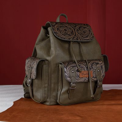 WRANGLER SAC A DOS VINTAGE VERT OLIVE