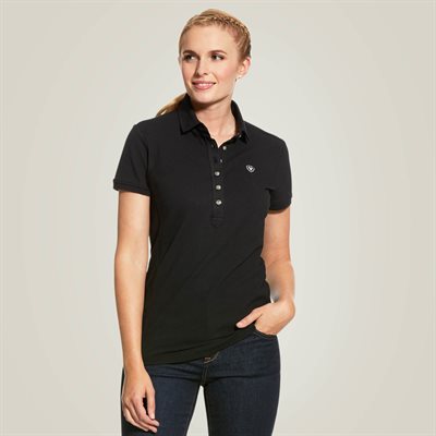 POLO PRIX ARIAT FEMME NOIR GR.LARGE