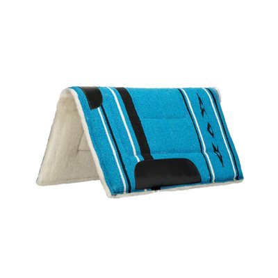 TAPIS WEAVER PONEY MOUTON BLEU 22X22"