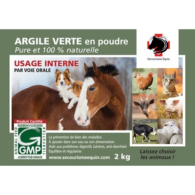 ARGILE VERTE INTERNE 2KG