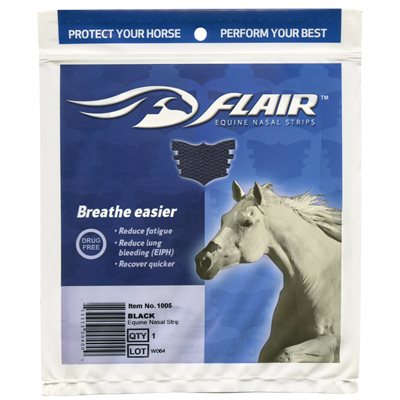 BANDES POUR LE NEZ FLAIR (NASAL STRIPS FLAIR) PAQUETS 6 NOIR