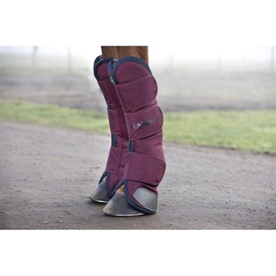 RAMBO TRAVEL BOOTS BURGUNDY / NAVY PONY