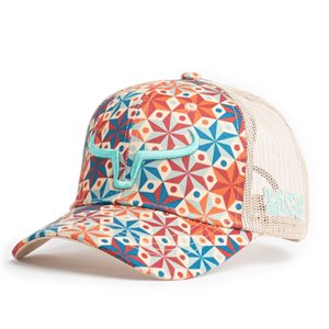 CASQUETTE RANCH BRAND PONYTAIL STAR LOGO TURQUOISE