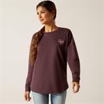 ARIAT LS TSHIRT RELAX FIT CLOVE BROWN XS