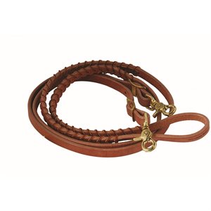 BARIL REINS BRAIDED TAN 5 / 8''