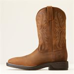 WESTERN ARIAT MEN BOOTS RIDGEBACK OILY DISTRESSED TAN 7.5EE