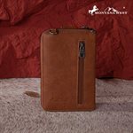 MONTANA WEST CELL / WALLET FEATHER COLLECTION LIGHT BROWN