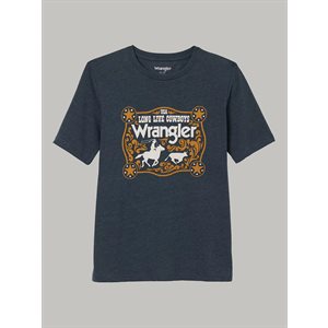 TSHIRT GARCON WRANGLER USA COWBOY SARCELLE