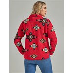 CHANDAIL EN SHERPA WRANGLER FEMME AZTEC ROUGE GR.M