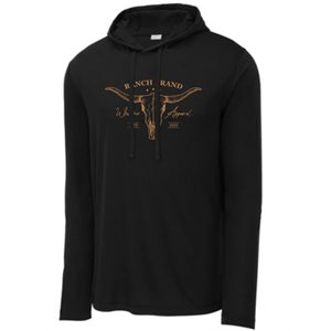 HOODIE LÉGER RANCH BRAND UNISEXE SKULL 2 NOIR / CUIVRE