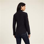 MANTEAU ARIAT FEMME NEW TEAM SOFTSHELL NOIR / LEOPARD GR SMALL