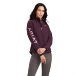 ARIAT WOMEN NEW TEAM SOFTSHELL JACKET MULBERRY HEATHER XSMALL