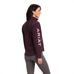 ARIAT WOMEN NEW TEAM SOFTSHELL JACKET MULBERRY HEATHER SMALL