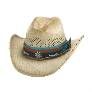 CHAPEAU DE COWBOY BULLHIDE SWEET CAROLINE NATUREL